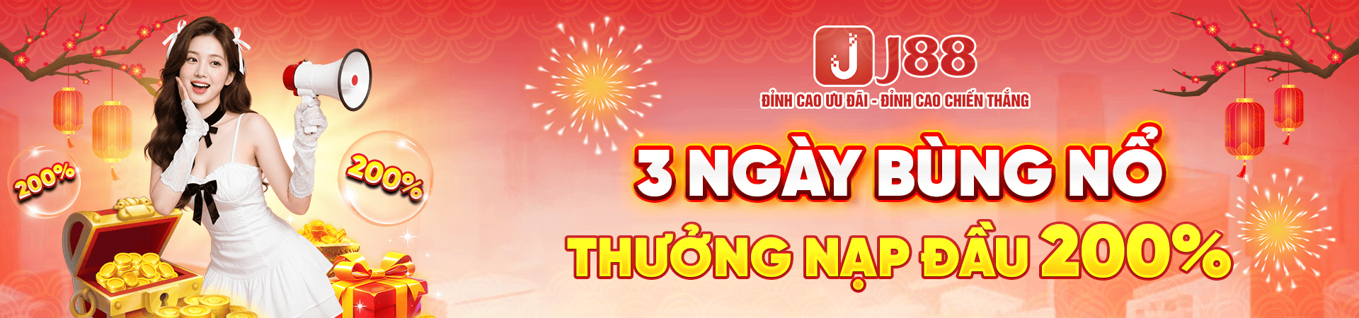j88 banner 3 ngày bùng nổ thưởng nạp đầu 200%